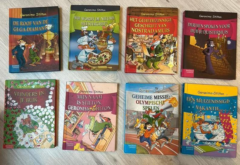 8 boeken van Geronimo Stilton, Enlèvement ou Envoi, Comme neuf