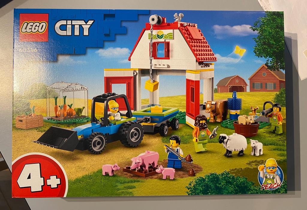 Lego City 60346 Barn & Farm Animals, Ophalen of Verzenden, Nieuw, Complete set, Lego