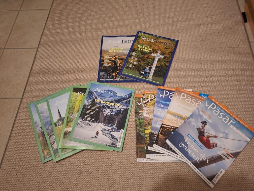 Pasar, Pasar wandelen,  Pasar fietsen, Boeken, Tijdschriften en Kranten, Ophalen of Verzenden, Gelezen, Sport en Vrije tijd