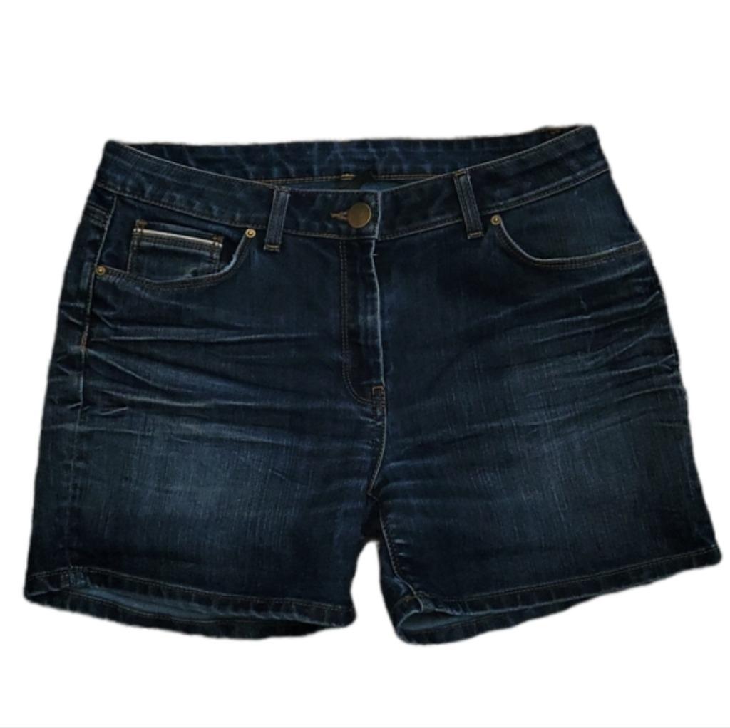 jeans short donkerblauw Naf Naf maat 34, Ophalen of Verzenden, Zo goed als nieuw, W27 (confectie 34) of kleiner