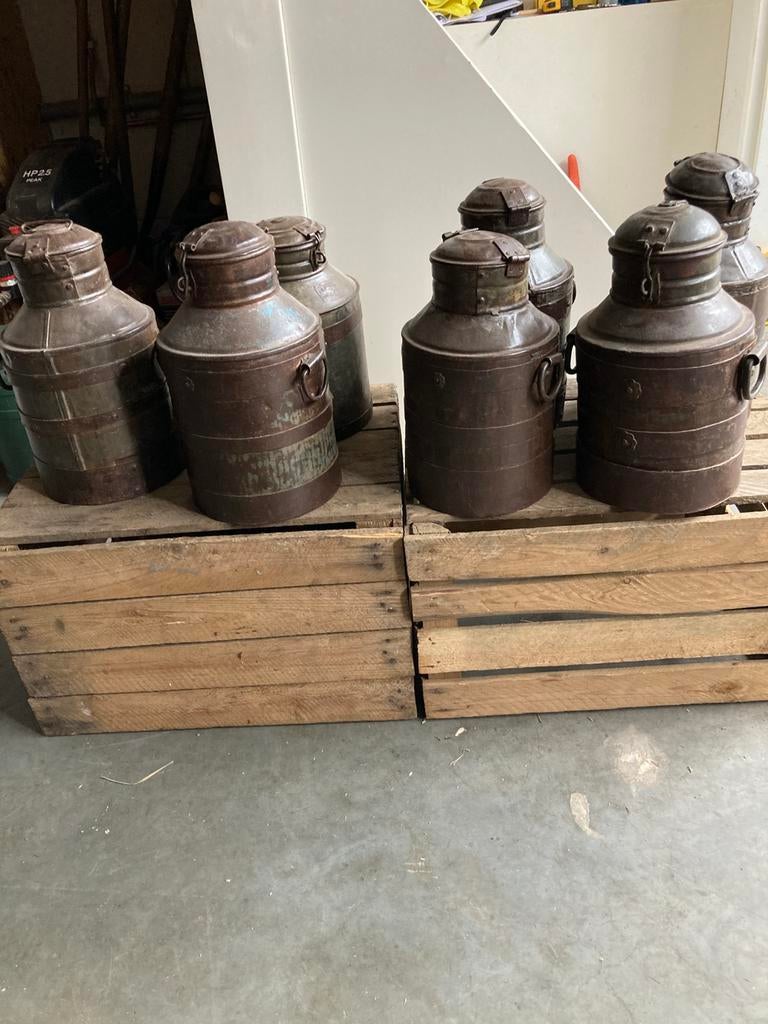 Melkannen ,melkbussen ,mooie oude kleine melkkannen ,25 euro, Ophalen, Gebruikt