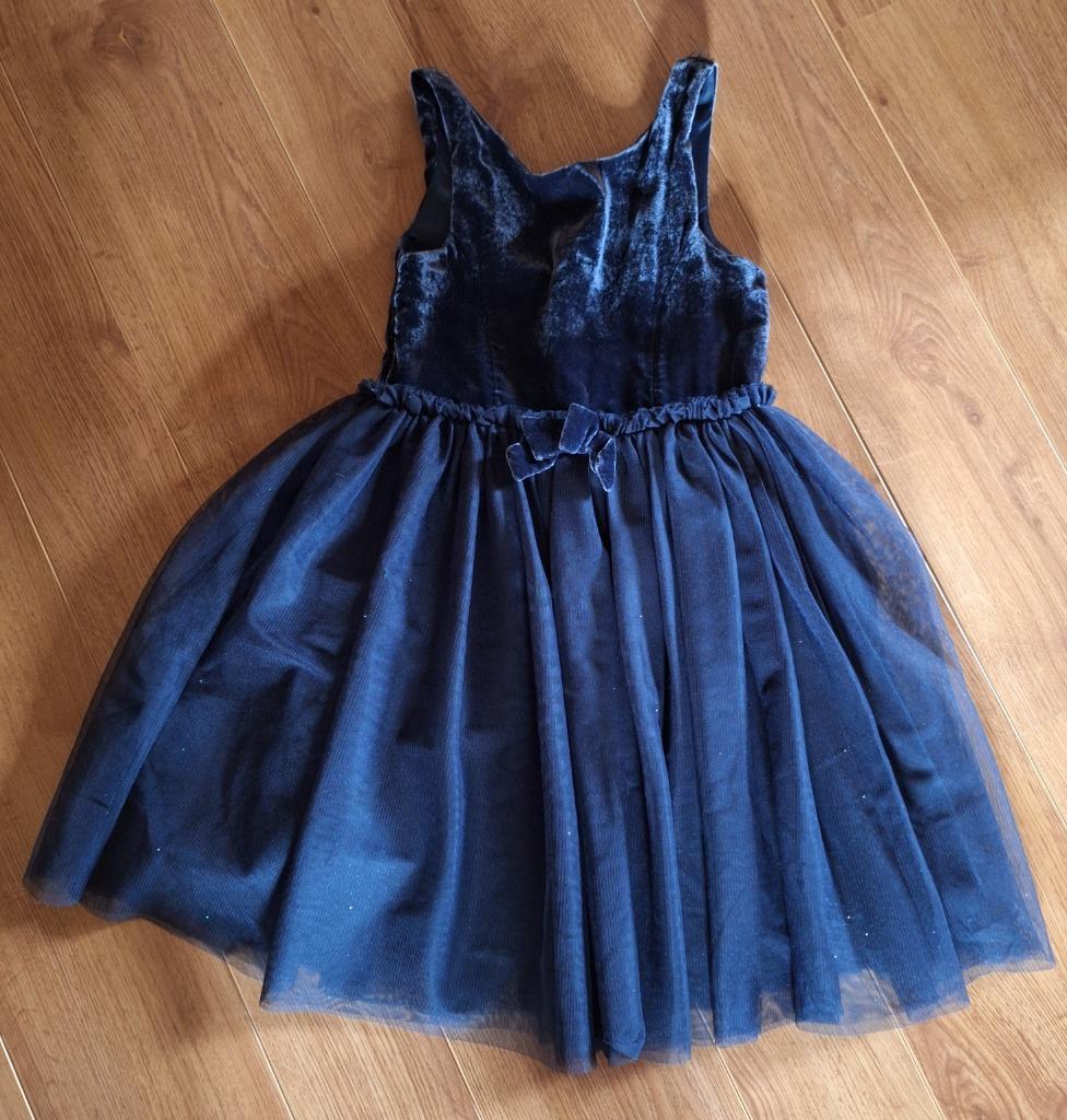 H&M donkerblauw kleedje 128, Kinderen en Baby's, Kinderkleding | Maat 128, Gebruikt, Meisje, H&M, Ophalen of Verzenden