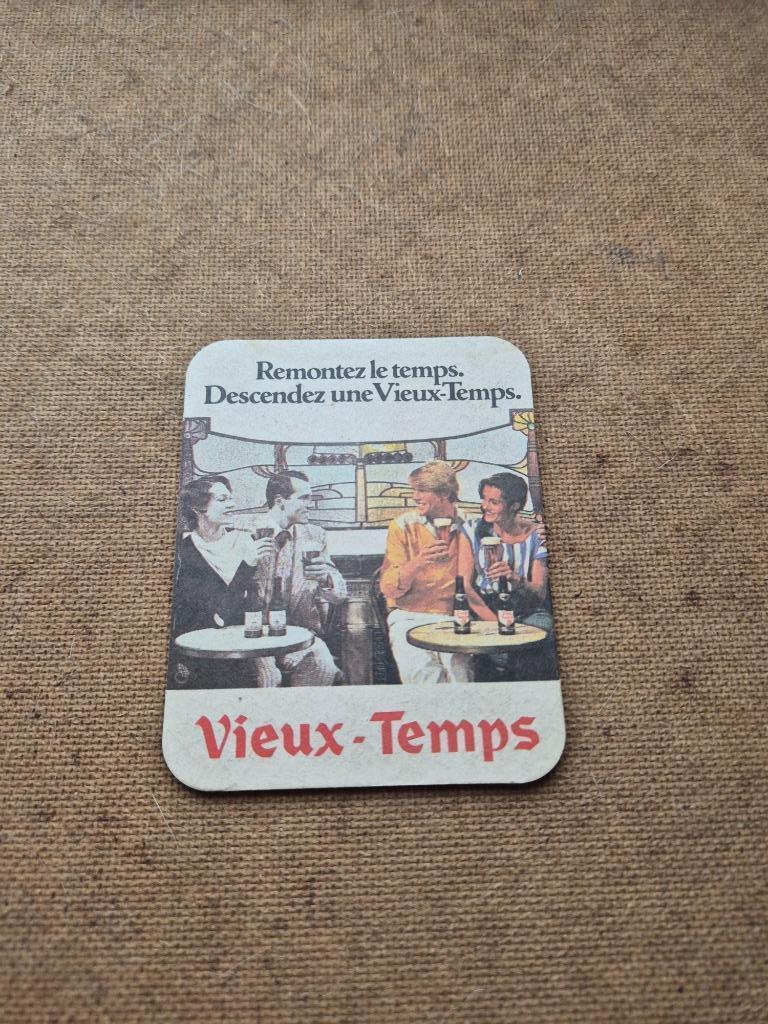 Sous bock Vieux-Temps (modèle 2), Verzamelen, Ophalen of Verzenden, Gebruikt, Viltje(s), Overige merken