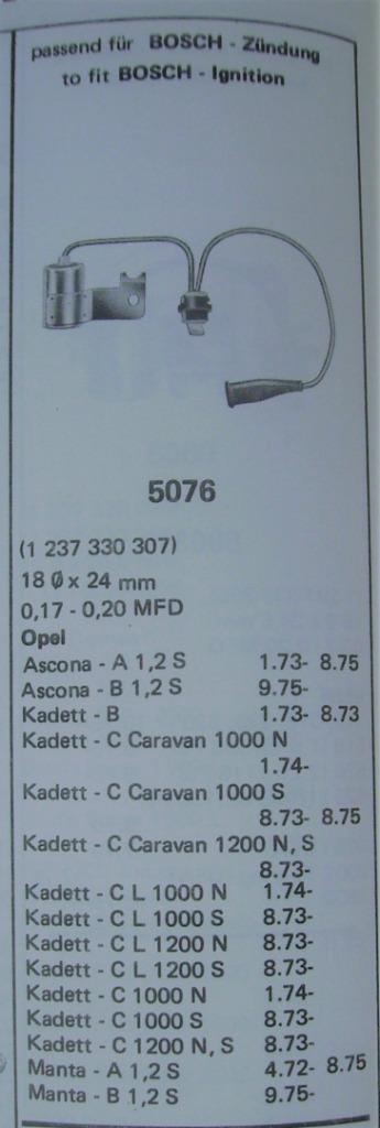 Condensator Opel Manta, Kadett & Ascona jaren '70, Auto-onderdelen, Verzenden, Nieuw, Oldtimer onderdelen