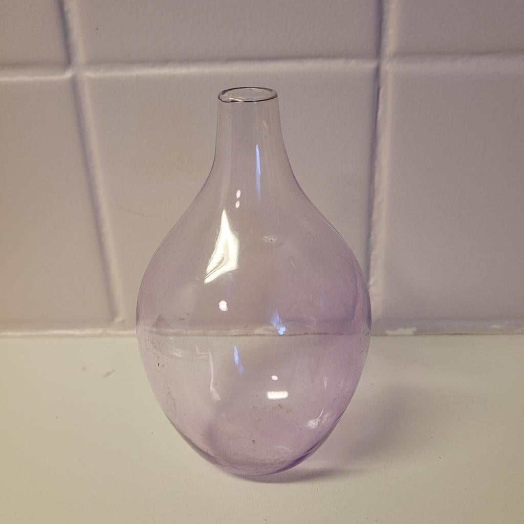 vintage mondgeblazen glazen vaas, Ophalen, Glas
