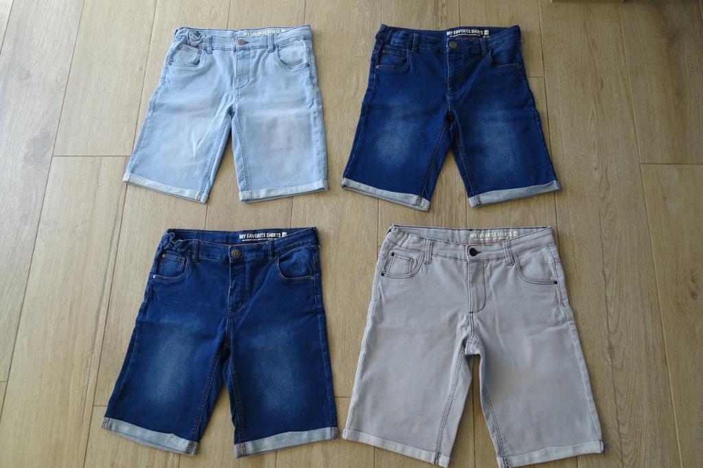 Pakket van 4 bermuda's / shorten Hema maat 158 / 164, Enfants & Bébés, Vêtements enfant | Taille 158, Pantalon, Garçon, Enlèvement ou Envoi