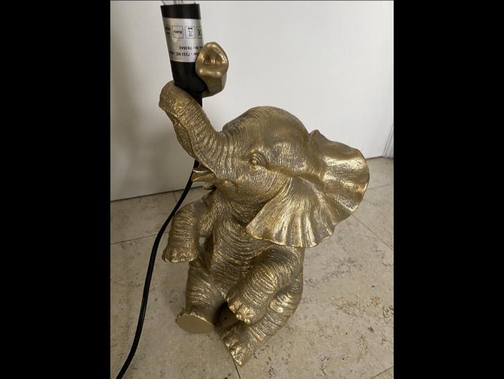 Lamp olifant beeld goud, Huis en Inrichting, Verzenden