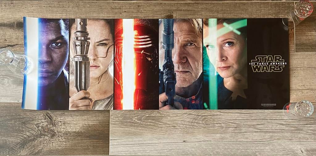 Star Wars poster Force Awakens, Verzamelen, Ophalen of Verzenden, Gebruikt