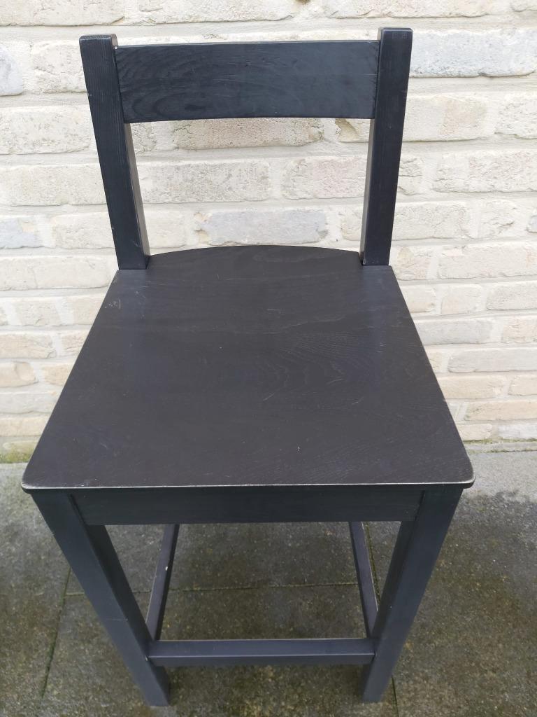 IKEA NORDVIKEN chaise de bar 62cm, Avec repose-pieds, Enlèvement, Utilisé, Bois
