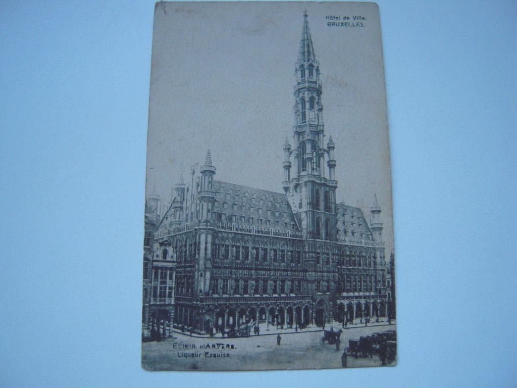 Carte postale, plan, carte illustrée, Bruxelles, vers 1930, Enlèvement ou Envoi, Non affranchie, Bruxelles (Capitale)