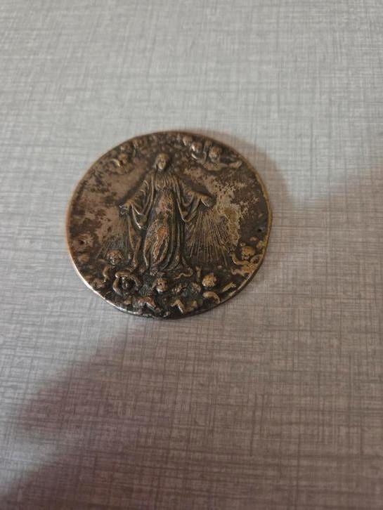 Plaque en cuivre, Enlèvement ou Envoi, Utilisé, Bijoux, Christianisme | Catholique