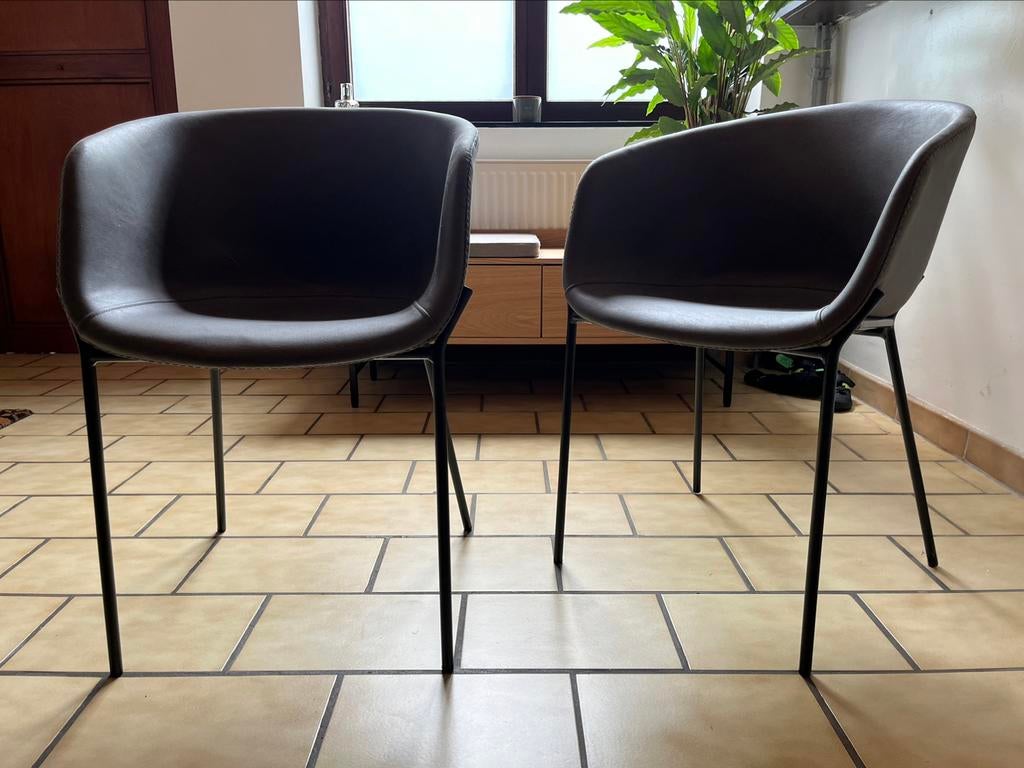 Lot de 2 chaises design et modernes, Huis en Inrichting, Ophalen, Overige materialen, Twee, Nieuw