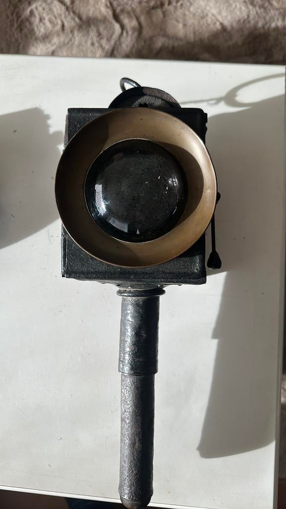 Oude koets lamp antiek, Ophalen, Gebruikt