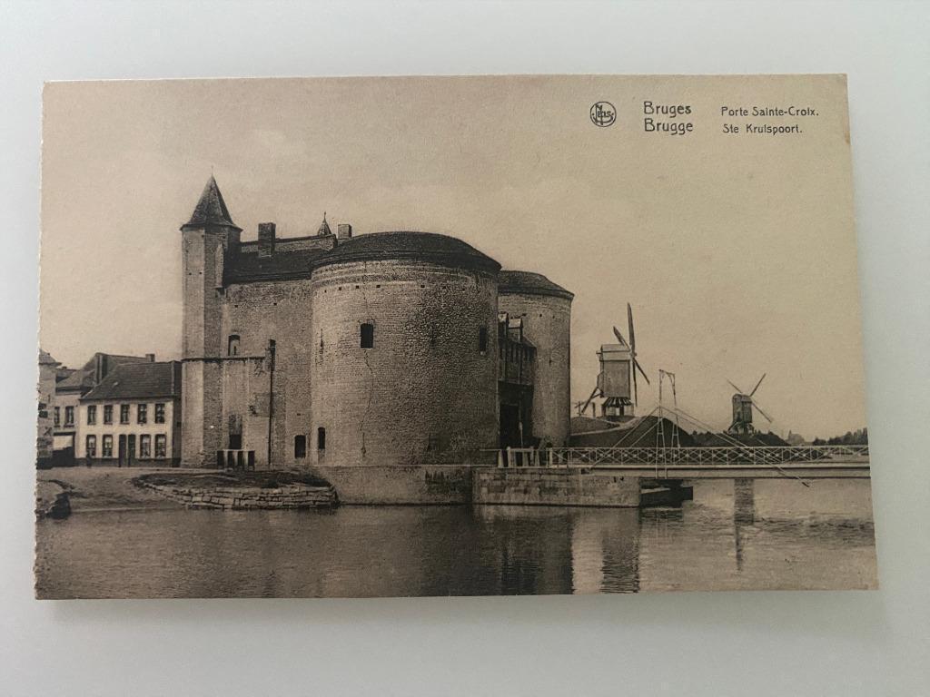 Vintage Postkaart Brugge Sint Kruispoort, Ophalen of Verzenden, 1920 tot 1940, Ongelopen, West-Vlaanderen