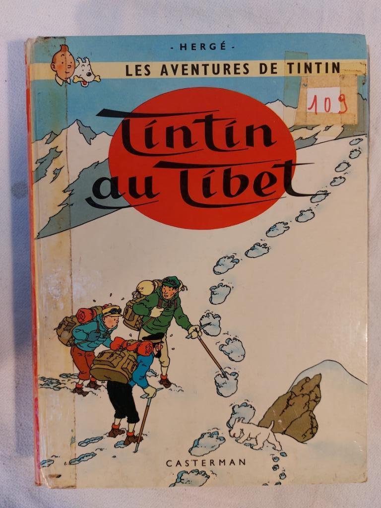 Tintin T.20 Tintin au Tibet - Réédition (1971) - Mauvais éta, Une BD, Enlèvement ou Envoi, Utilisé