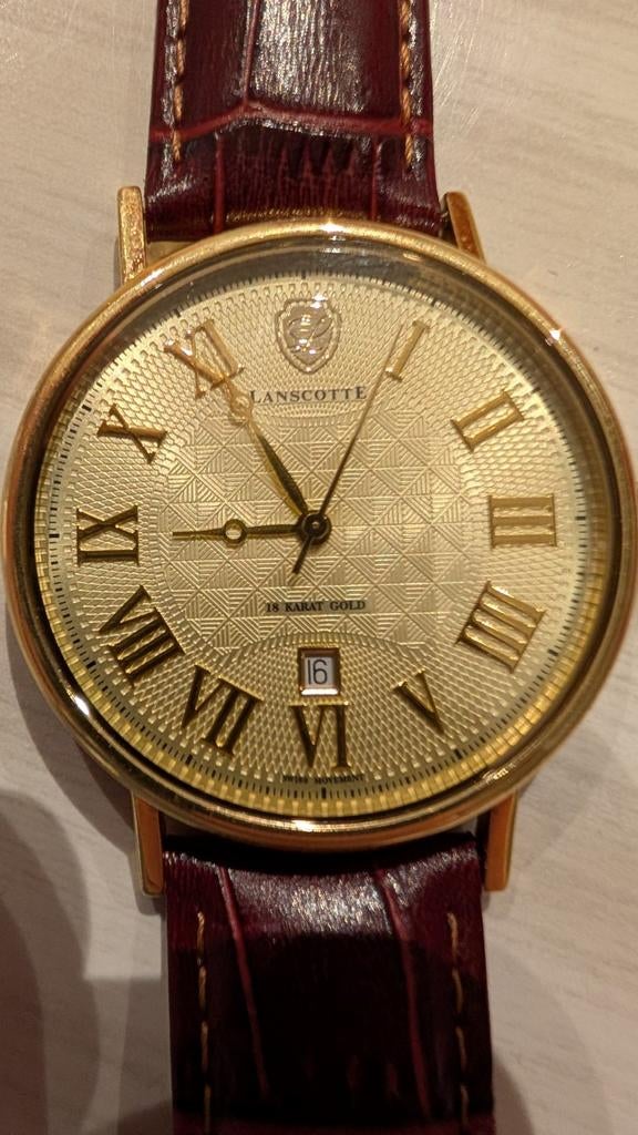 Montre en or 18k Lanscotte, Bijoux, Sacs & Beauté, Or