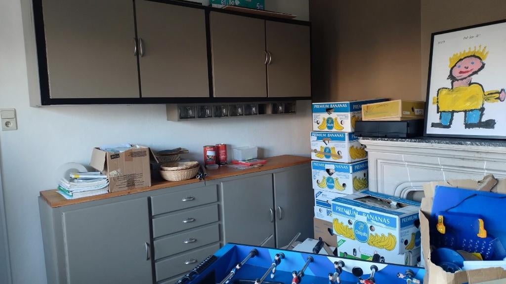 Buffet kast geschilderd in 2 delen, Ophalen, Zo goed als nieuw