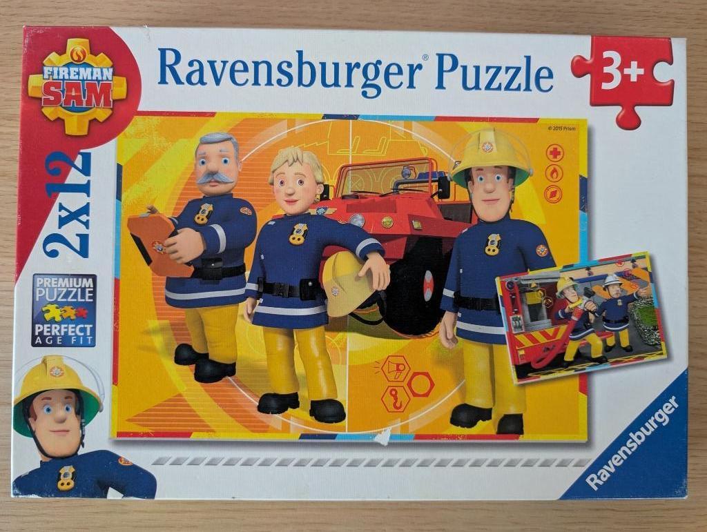 Ravensburger Puzzels 2x12: Brandweerman Sam (3+), Enlèvement, 10 à 50 pièces, Utilisé