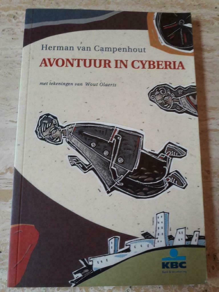 Boek 'AVONTUUR IN CYBERIA' door Herman van Campenhout, Livres, Science-fiction, Comme neuf, Enlèvement ou Envoi