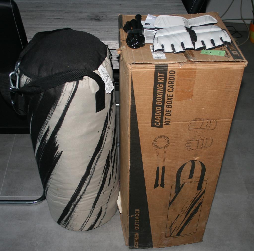 Kit de boxe cardio Bion Outshock – Complet (Decathlon), Ophalen, Zo goed als nieuw, Bokszak