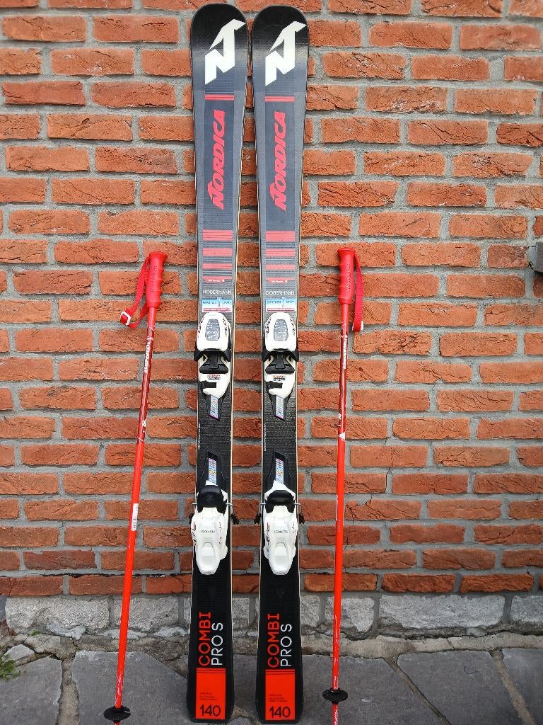 skilatten kind 140cm Nordica dobbermann combi pro S, Ophalen, 100 tot 140 cm, Zo goed als nieuw, Nordica