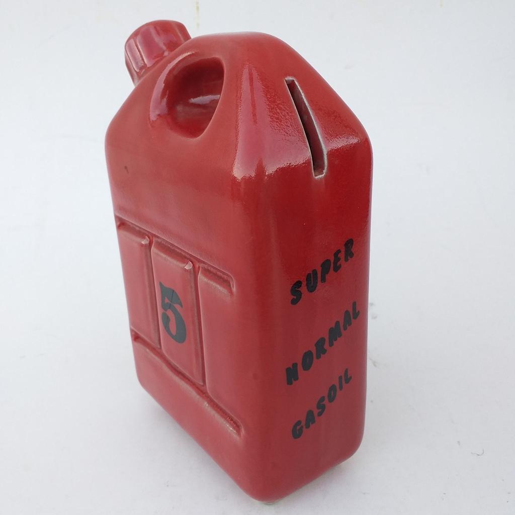 Oude spaarpot jerrycan - aardewerk, Verzamelen, Ophalen of Verzenden, Zo goed als nieuw