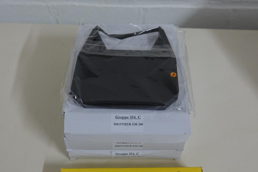 3x lint voor typmachine groep 154C   zwart   8mm x 225 m, Ophalen of Verzenden, Nieuw