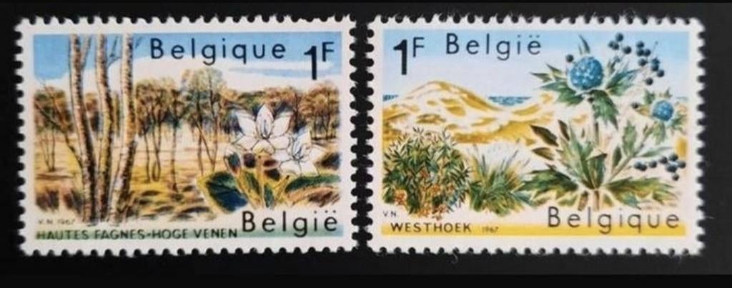 België: OBP 1408/09 ** Natuurbescherming 1967., Postzegels en Munten, Postzegels | Europa | België, Frankeerzegel, Ophalen of Verzenden
