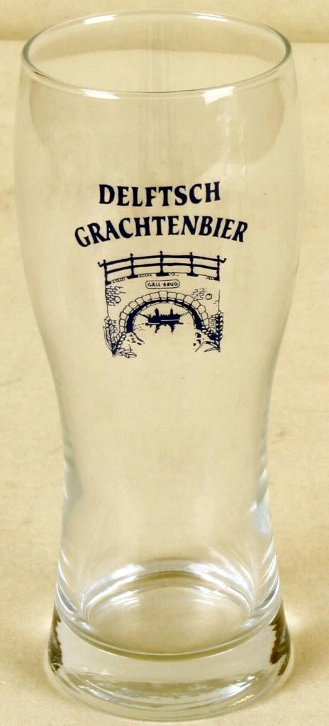 Bierglas   Delftsch Grachtenbier, Verzamelen, Biermerken, Ophalen of Verzenden, Zo goed als nieuw, Glas of Glazen, Overige merken
