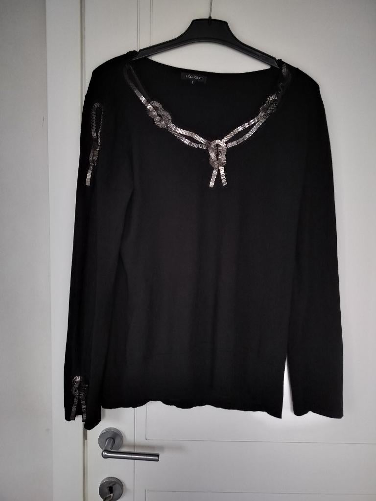 Leo guy pull 44, Kleding | Dames, Verzenden, Zo goed als nieuw, Maat 42/44 (L), Zwart