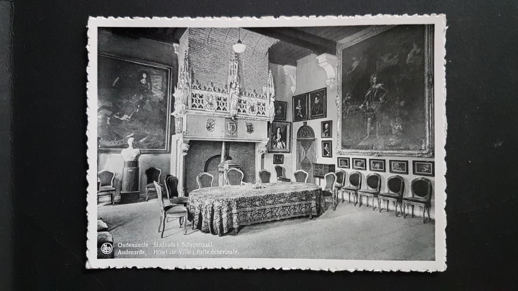 Oudenaarde Audenarde Stadhuis Schepenzaal, Verzenden, 1960 tot 1980, Ongelopen, Oost-Vlaanderen