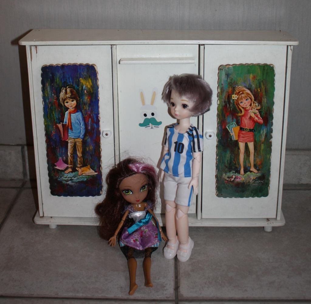 LOL pop met vriend en vintage 70's hand-made slaapkamer, Enlèvement ou Envoi, Utilisé