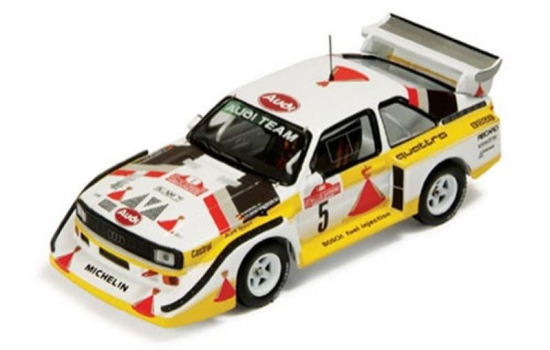 Audi Quattro S1 #5 (Rohrl-Gestdorfer) - IXO 1:43, Ophalen of Verzenden, Zo goed als nieuw, Auto, Overige merken