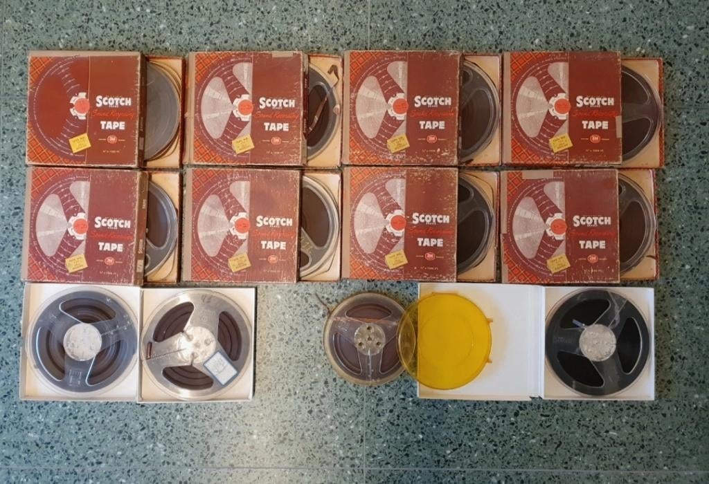 lot van 18 geluidsbanden magnetic tape voor bandrecorder, Enlèvement, Pièce