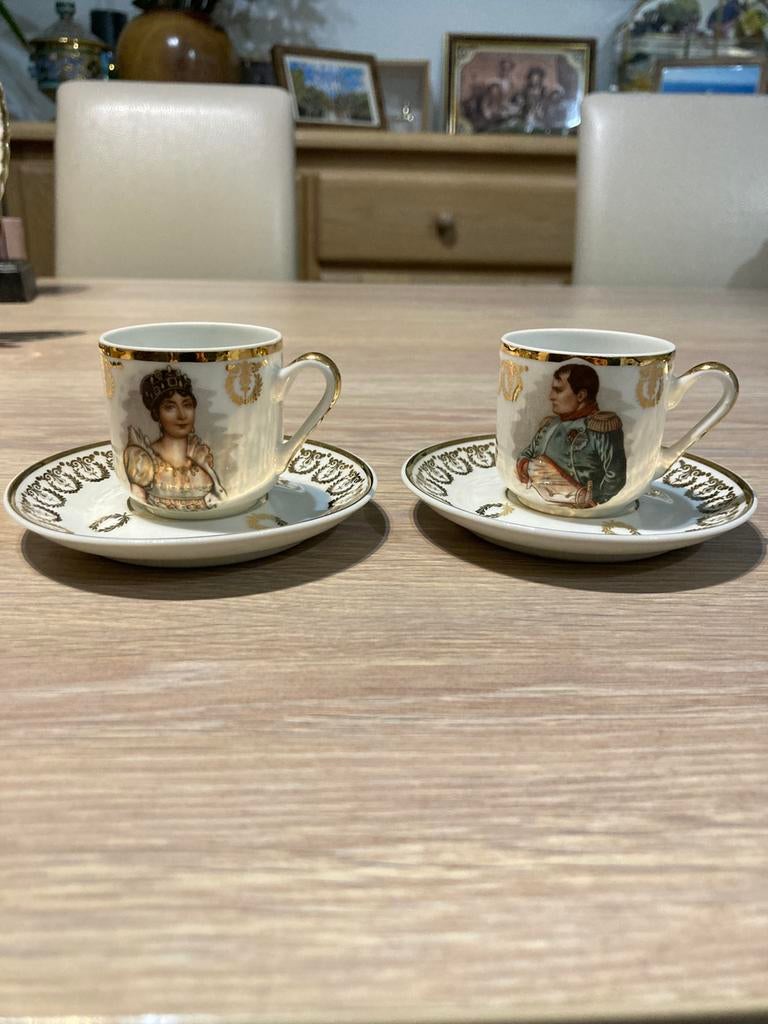 Napoleon en Josephine, Antiquités & Art, Antiquités | Porcelaine, Enlèvement ou Envoi