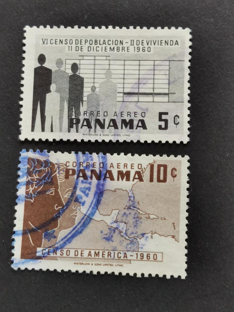 Panama 1960 - volkstelling in Panama en Centraal Amerika, Ophalen of Verzenden, Gestempeld, Midden-Amerika