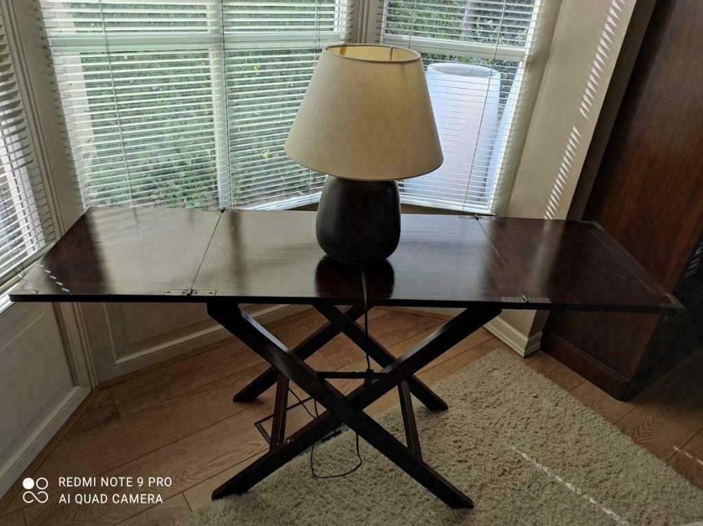 Bijzettafel (zonder lamp)., Ophalen, Gebruikt, Koloniaal, 75 cm of meer