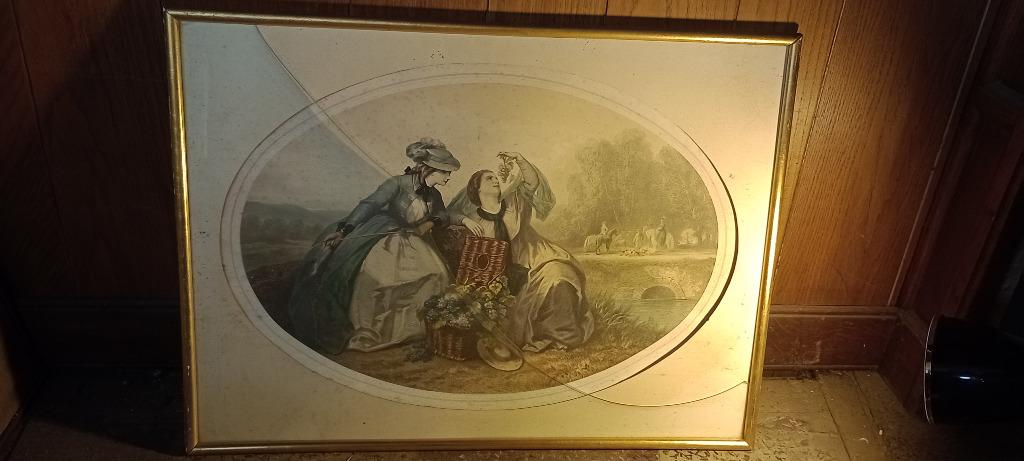 Lithographie ancienne XIXe, Compte-Calix. 70x52, n285, Antiquités & Art, Enlèvement, Gravure