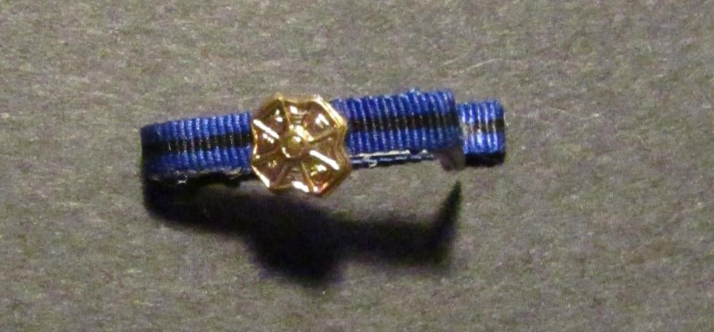 Uniform bar gouden medaille orde van Leopold II, Verzamelen, Militaria | Algemeen, Ophalen, Landmacht, Lintje, Medaille of Wings