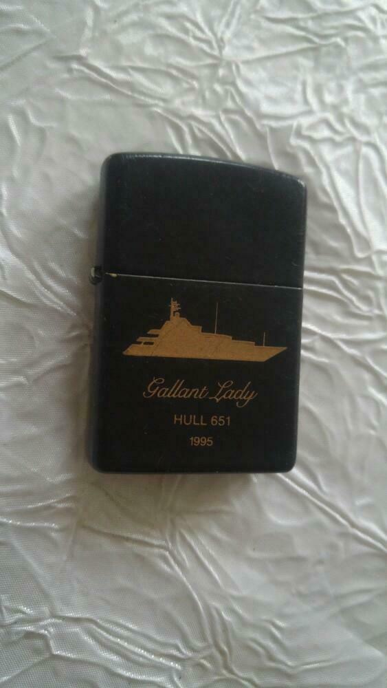 Aansteker Briquet Zippo Gallant Lady hull 651 1995 black, Ophalen of Verzenden, Gebruikt, Aansteker