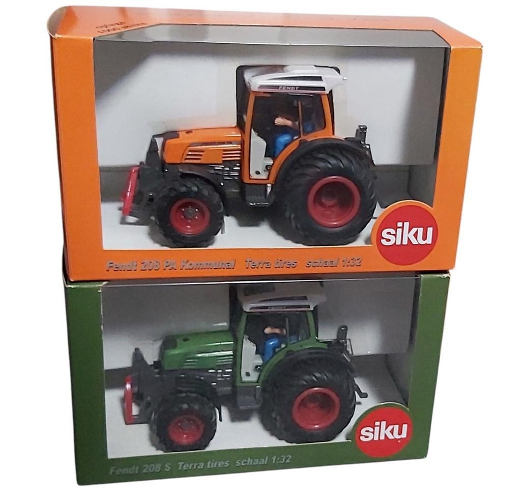Siku Fendt 208 PA Kommunal en siku Fendt 208 S Terra tires, Hobby en Vrije tijd, Ophalen of Verzenden, Nieuw, Tractor of Landbouw