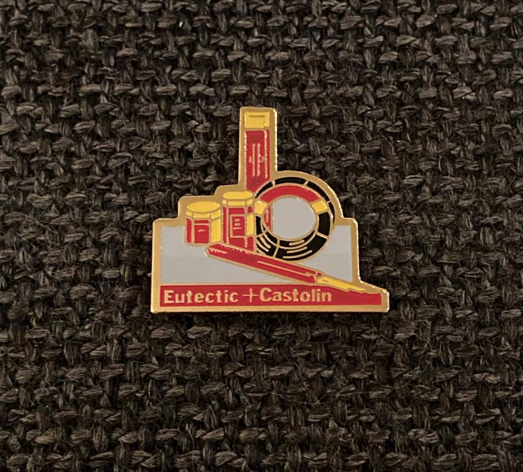 PIN - EUTECTIC + CASTOLIN - LASSEN - SOLDEREN, Envoi, Utilisé, Autres sujets/thèmes, Insigne ou Pin's