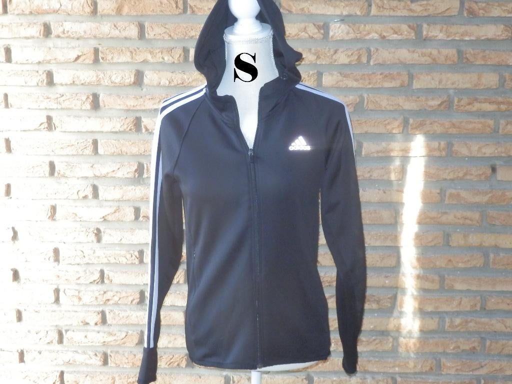 (79)- sweat femme t.S noir - adidas -, Enlèvement ou Envoi, Adidas, Taille 36 (S), Comme neuf