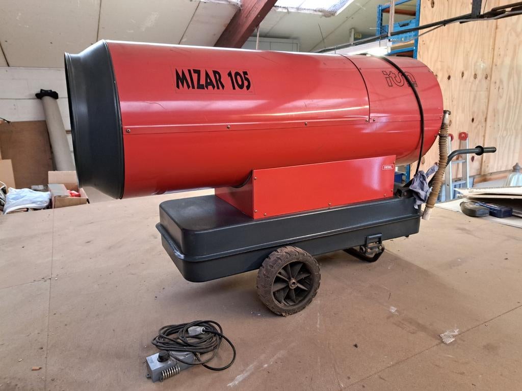 ITM mizar 105 .Hete lucht kanon op diezel/ petroleum, Ophalen