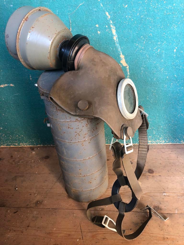 Gasmasker - antiek, Verzamelen, Militaria | Algemeen, Ophalen