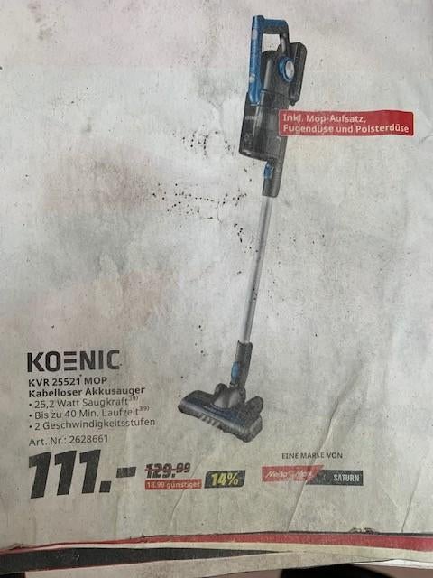 aspirateur à main, Aspirateur, Réservoir, Comme neuf, Enlèvement
