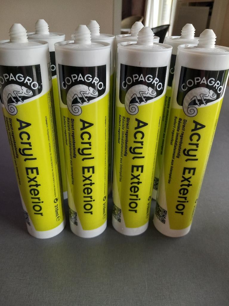 6 Silicones acryl professionnel 310ml - NOUVEAU, Bricolage & Construction, Isolation & Étanchéité, Enlèvement ou Envoi, Neuf
