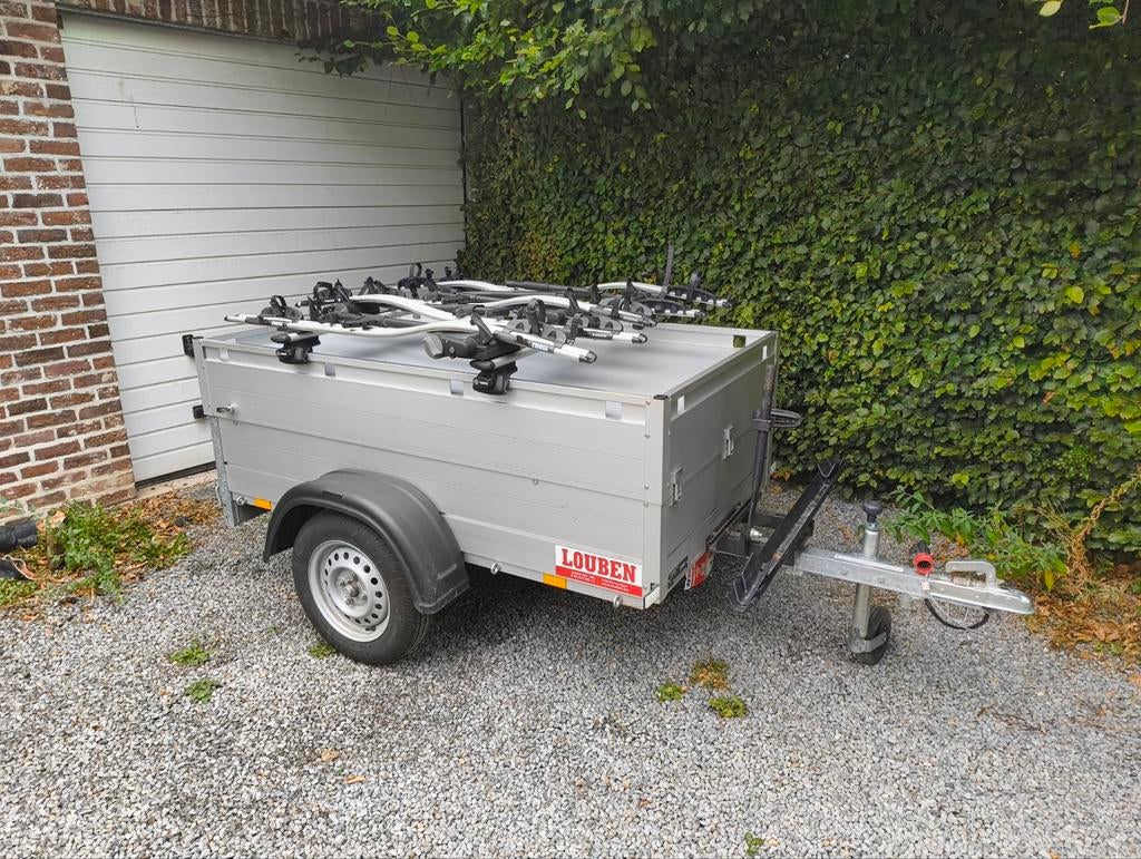 A LOUER Chariot à bagages Anssems avec porte-vélos, Enlèvement, Comme neuf
