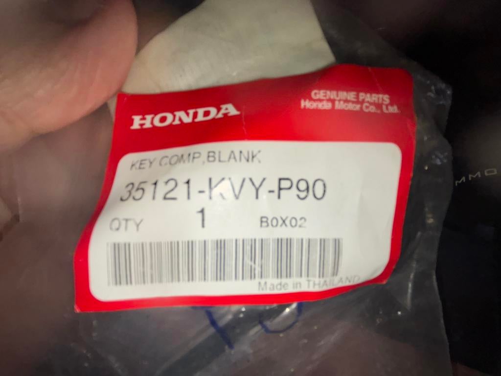 Originele contactsleutel Honda, Ophalen of Verzenden, Nieuw
