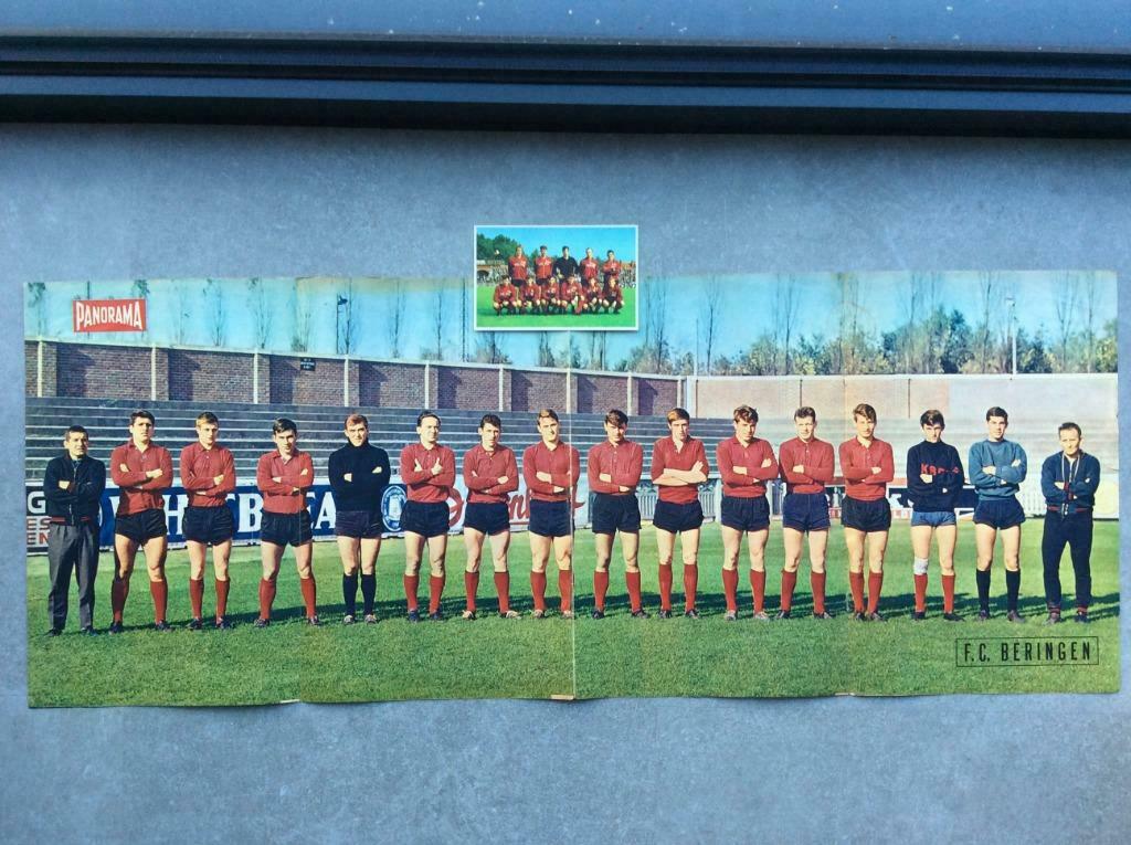 FC Beringen - affiche en ploegkaart, Ophalen of Verzenden, Gebruikt, Poster, Plaatje of Sticker